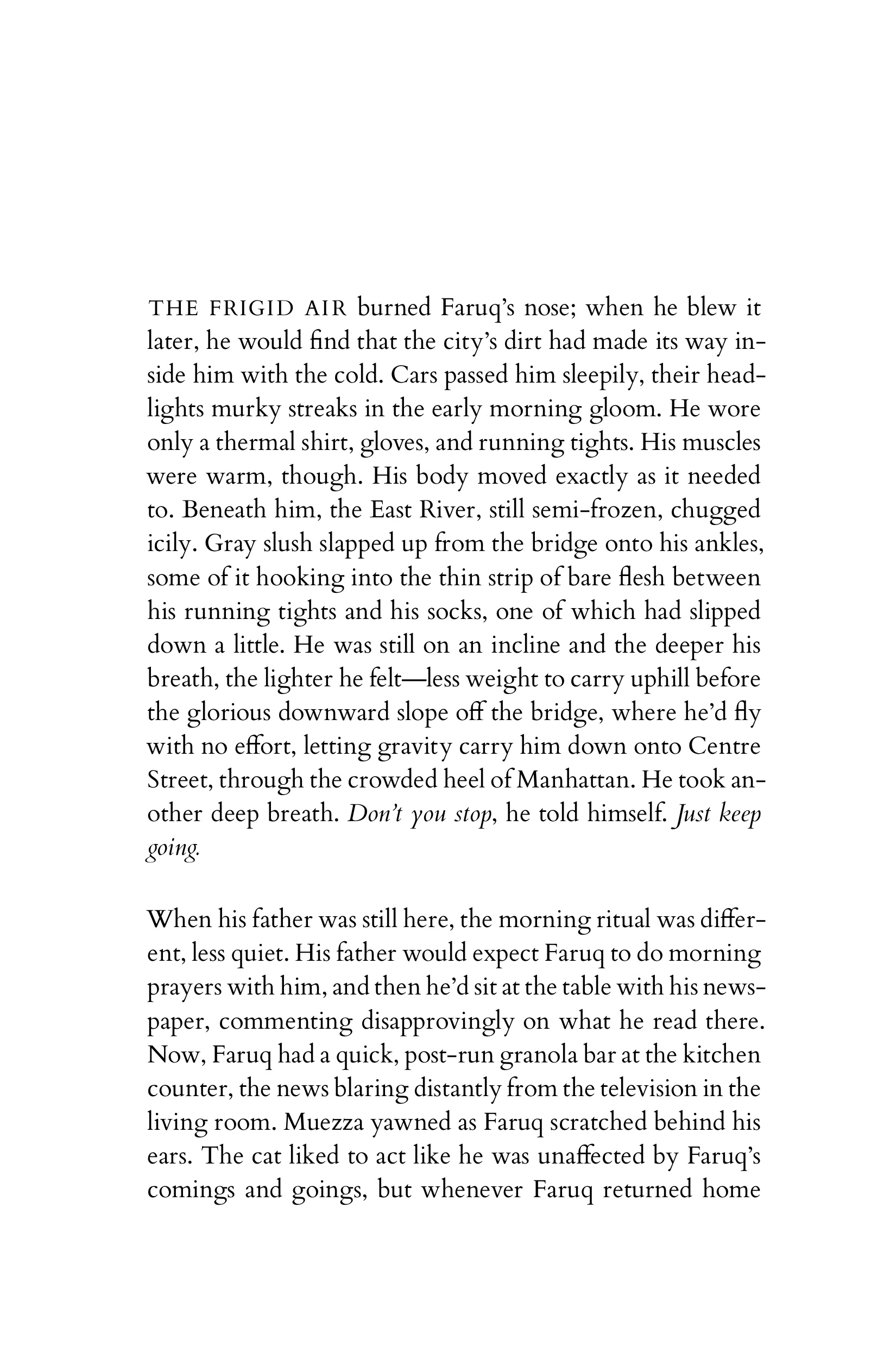 All-Caps First Line Opening